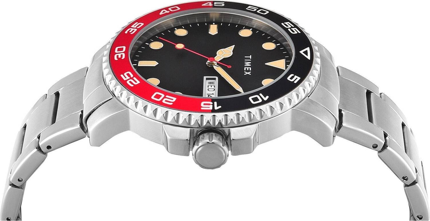 Timex Day-Date Black Dial Analog Watch - Image 4