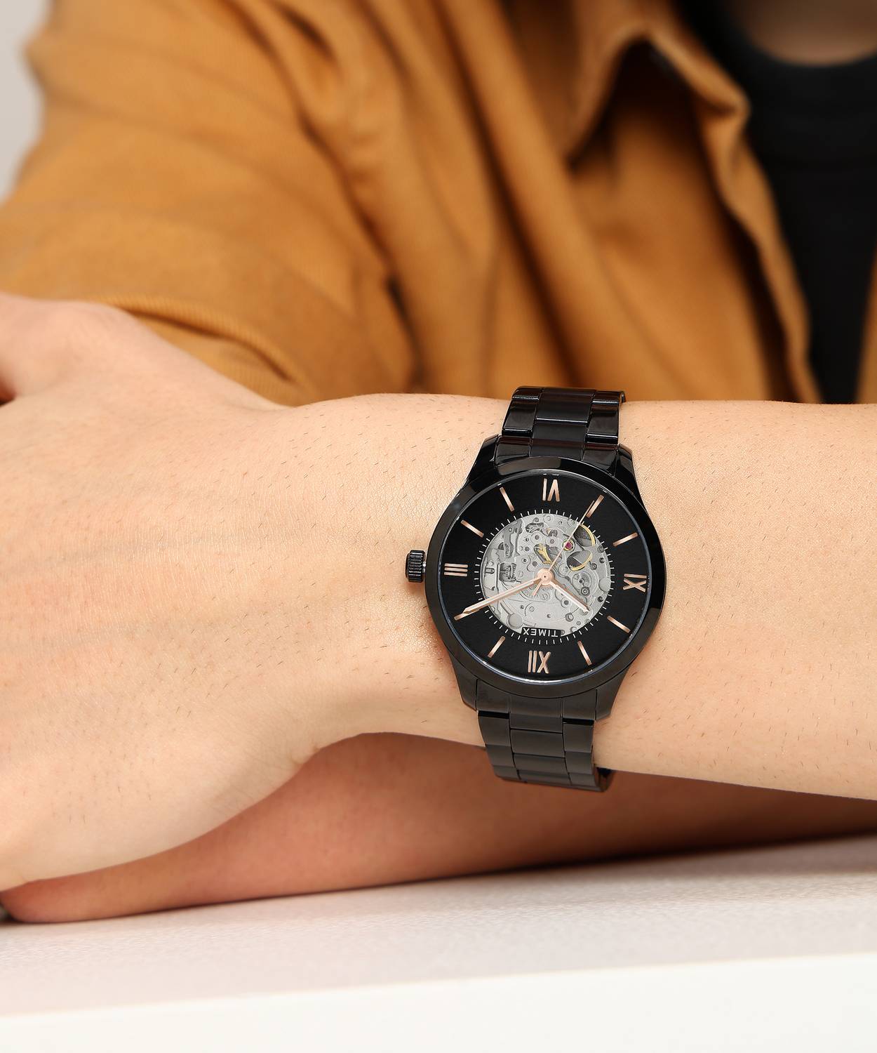 TIMEX Automatic Black Dial Analog Watch - Men - Image 3