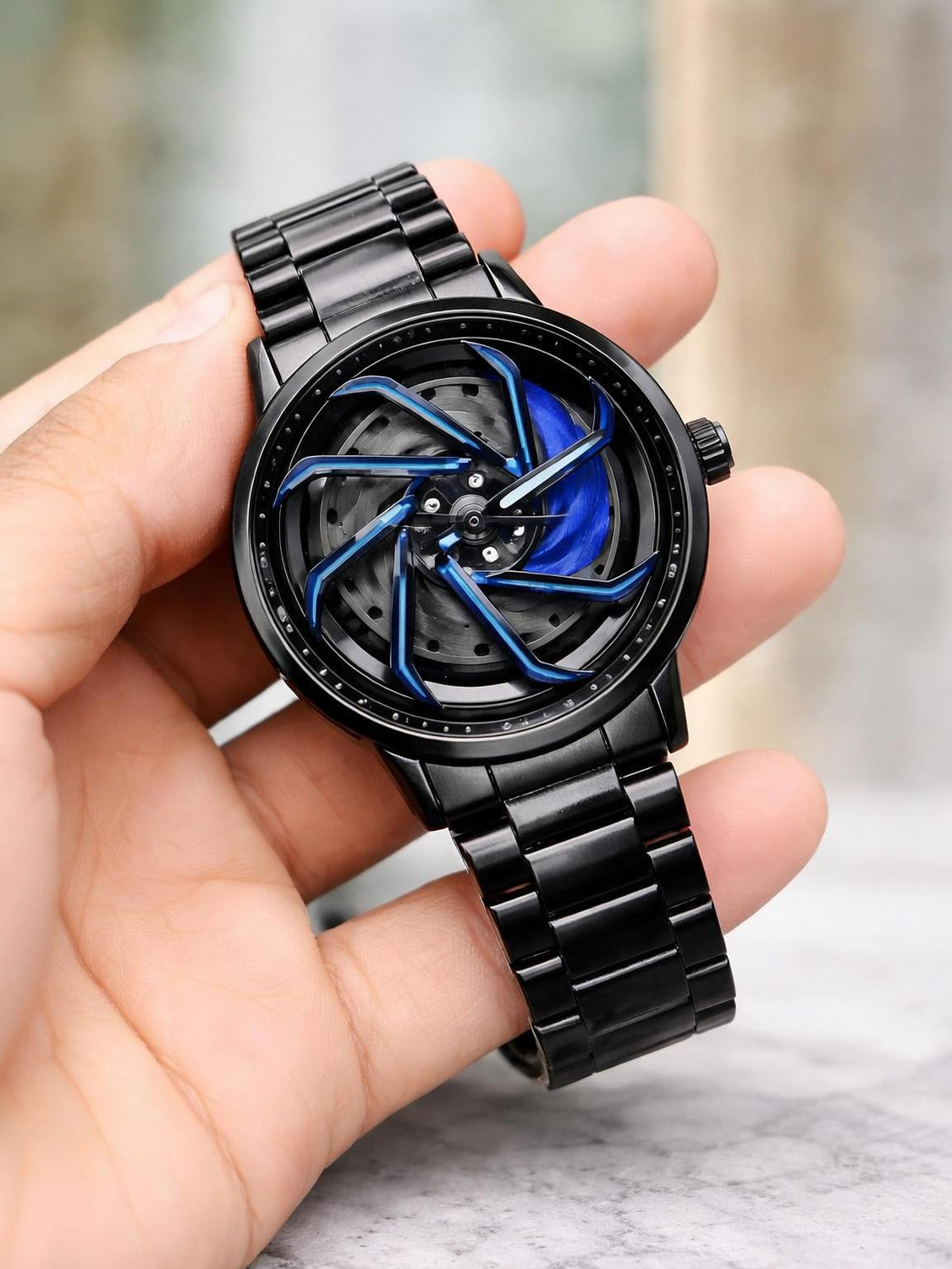 Image of Vilante Vilante Blue Spinner Analog Watch - For Men