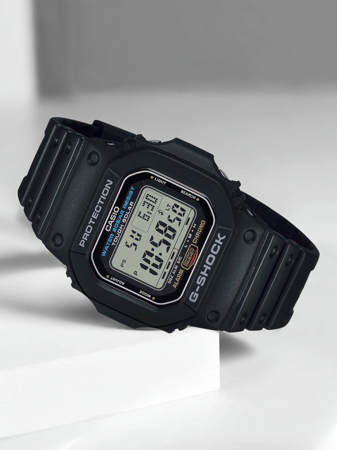 Image of CASIO G-5600UE-1DR G-Shock G-5600UE-1DR Dial Black Resin Strap Digital Watch - For Men