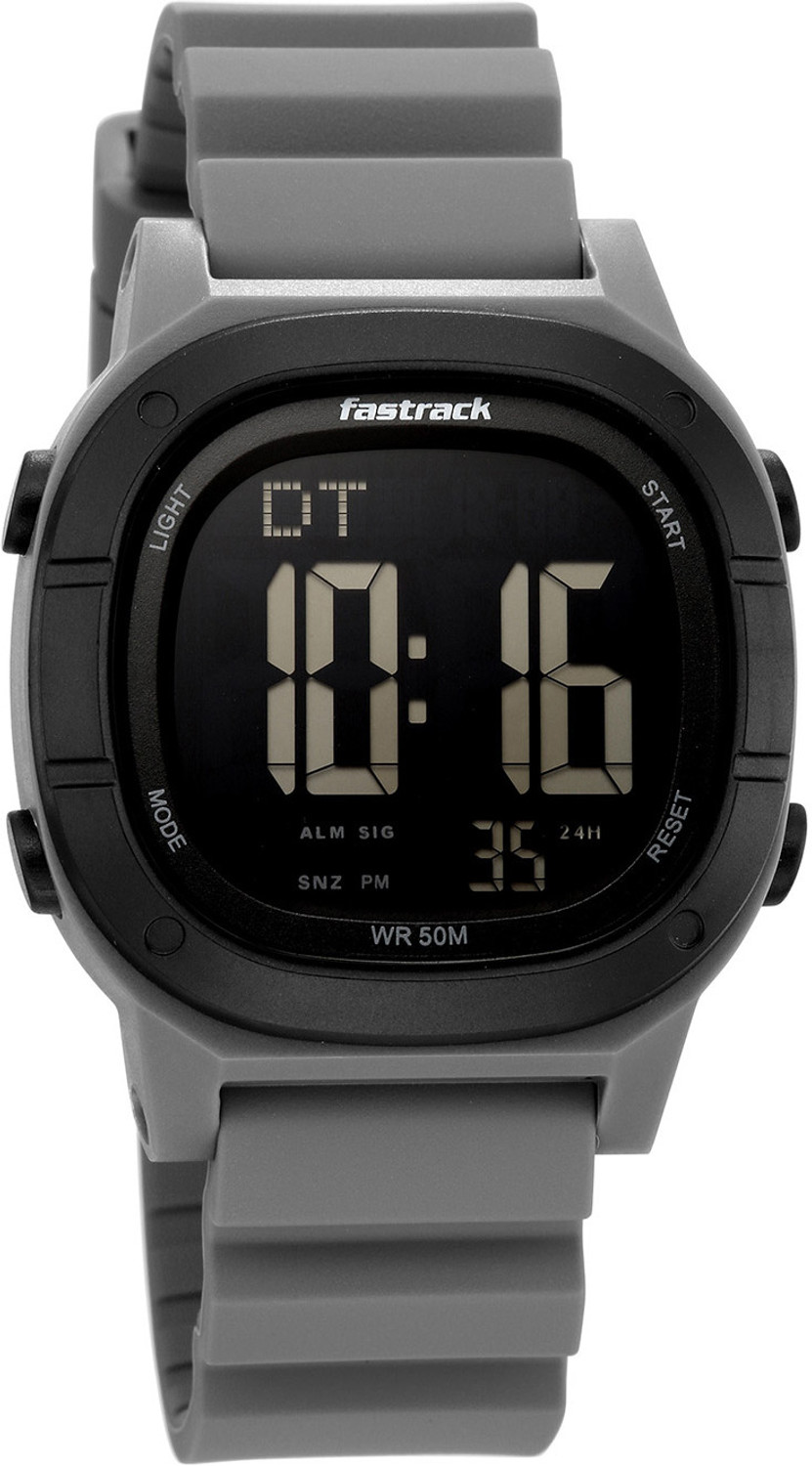 Image of Fastrack StreetStyle 9 StreetStyle 9 Multifunction Digital Dial Gunmetal Grey Silicon Strap Digital Watch - For Men & Women