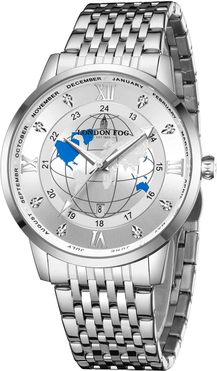 London Fog Silver Dial Men's Watch