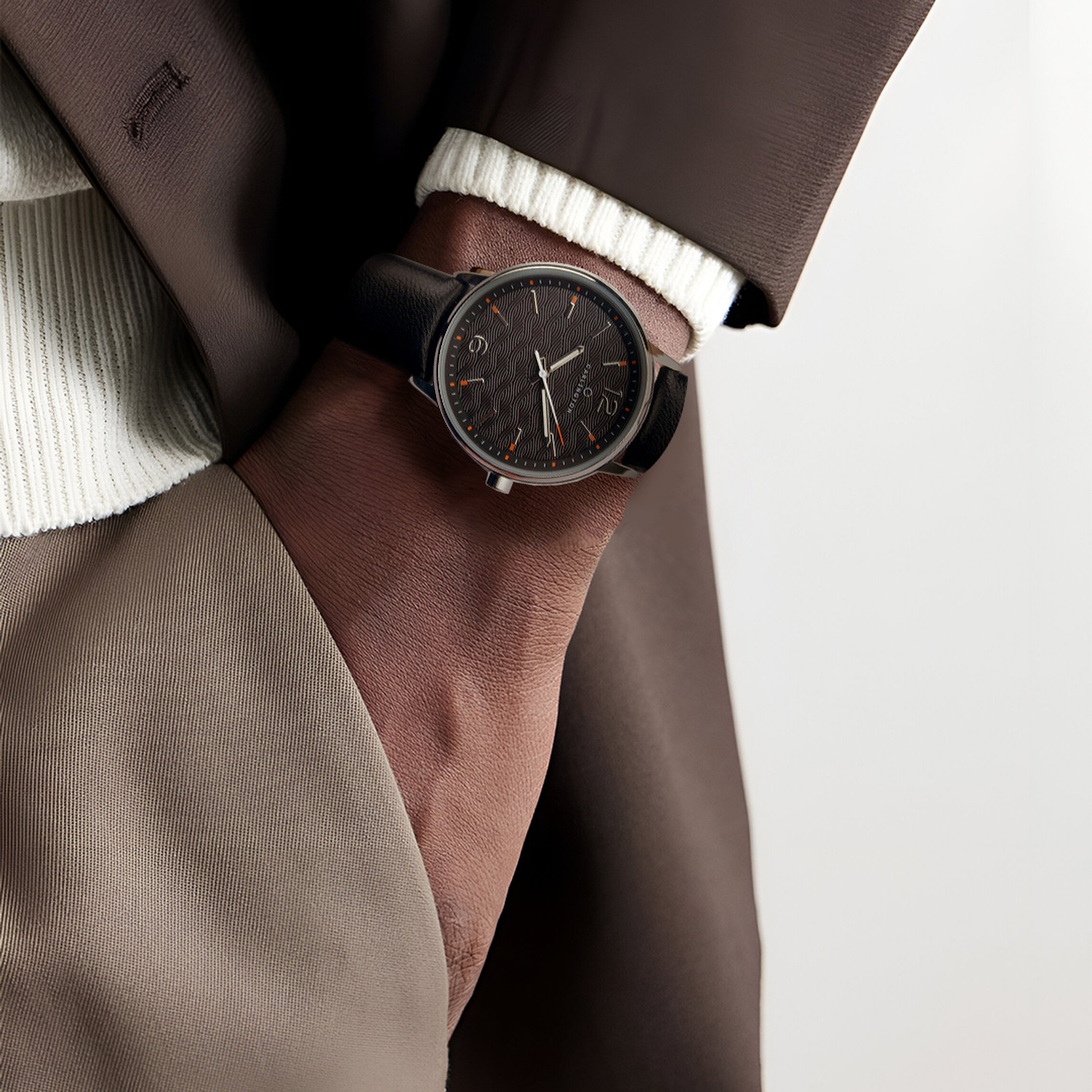 Image of Carlington CT 1071 Black Carlington Series Premium Gents Wrist Watches Analog Watch - For Men