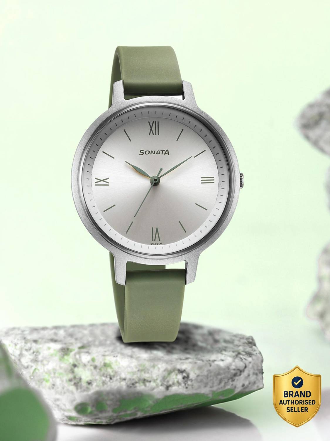 SONATA Classic Plastics-I Analog Watch  - For Women 87049PP08W,NT2536YM03 — image 1 of 5