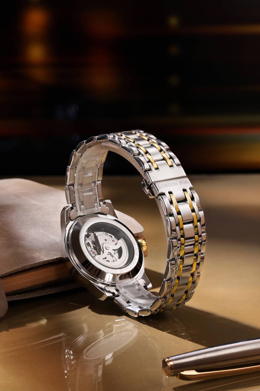 London Fog Richmond Mechanical Skeleton Watch - Image 5