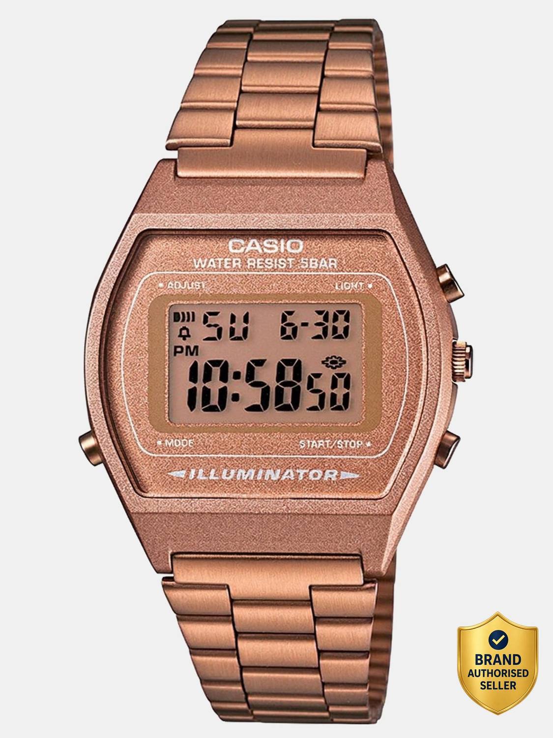 Casio B640WC-5ADF Vintage Rose Gold Digital Watch