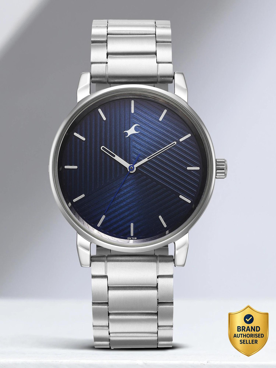 Image of Fastrack Stunners 6.0 Fastrack Stunners Blue Dial Silver Metal Strap Analog Watch - For Men