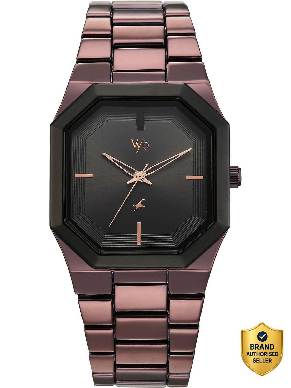 Image of Fastrack Vyb Pioneer Fastrack Vyb Pioneer Quartz Black Dial Brown Strap Analog Watch - For Men