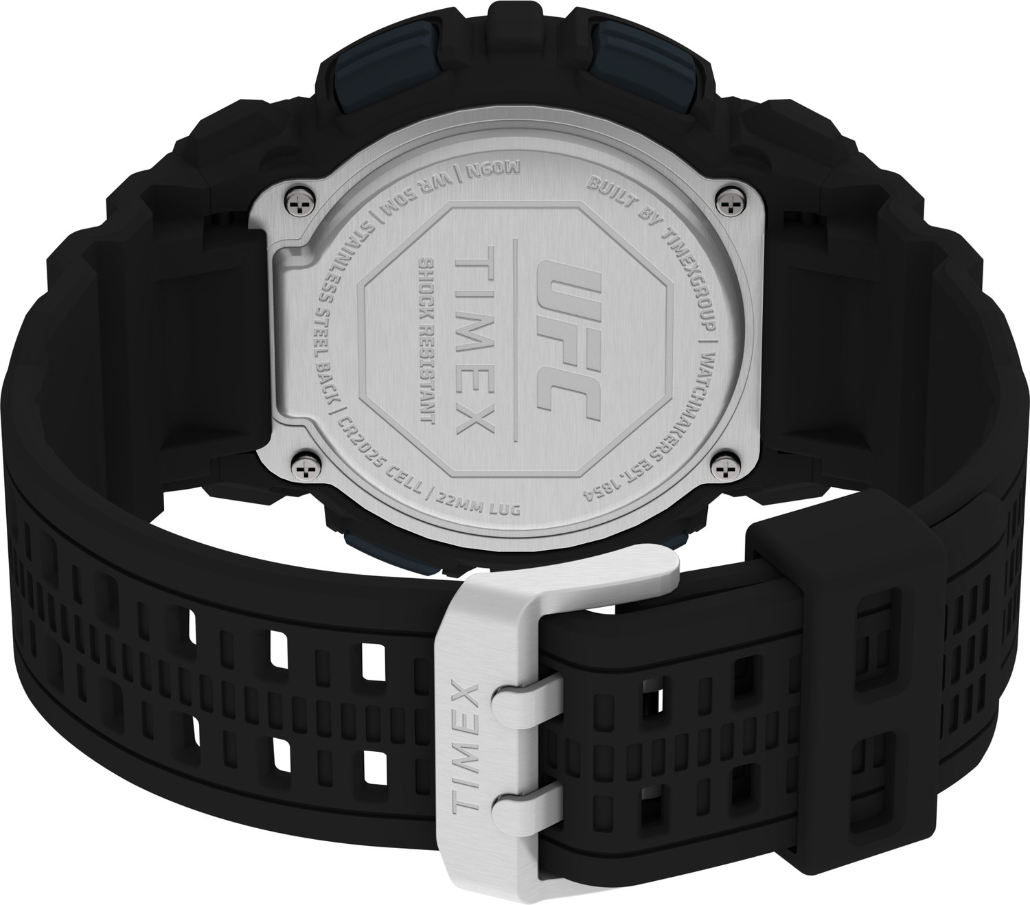 Image of TIMEX UFC Round 50mm Black Dial Digital Watch - For Men