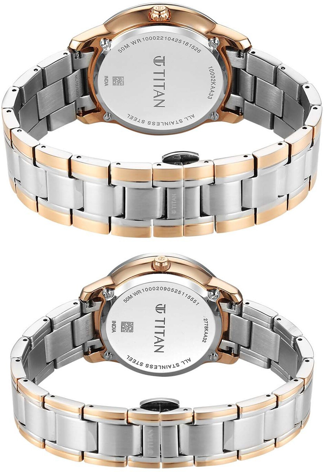 Image of Titan Royal Bandhan Titan Royal Bandhan Pink Round Dial Couple's Watch / Analog Watch - For Couple