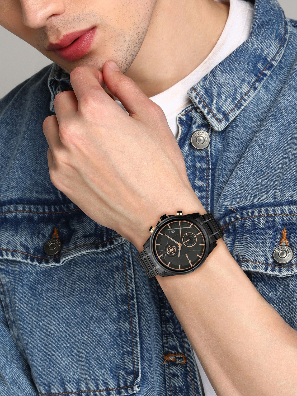 Image of Titan NQ1847KM02 Grandmaster 2 Analog Watch - For Men