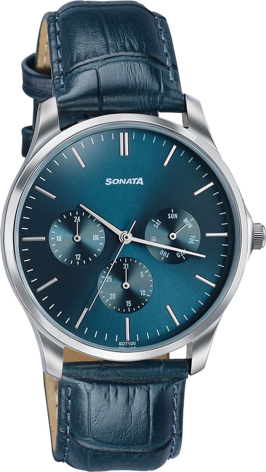 Image of SONATA Analog Watch - For Men 77163SL04