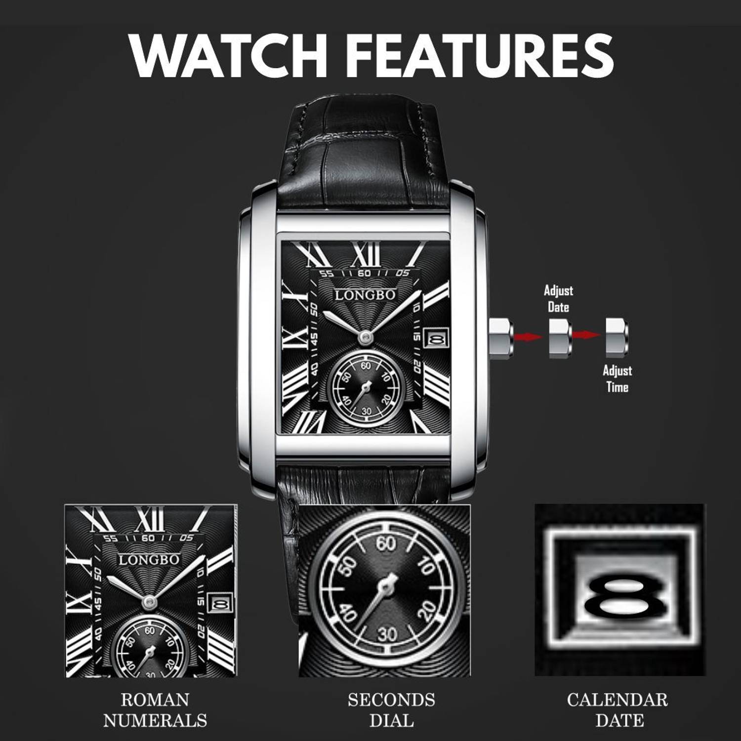 Longbo Seconds Sub dial Men's Watch - Image 2