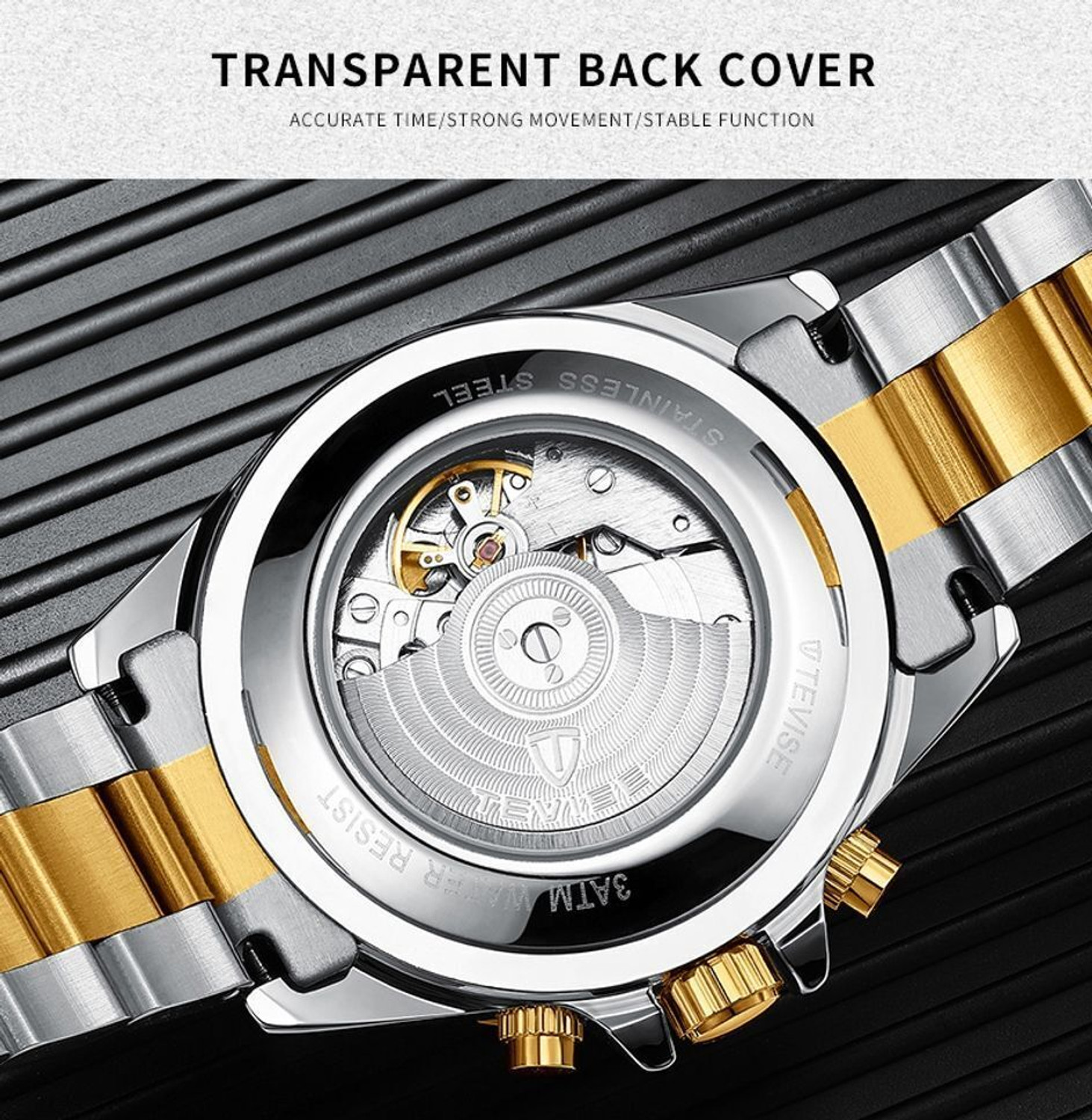 Image of Alix AL2907 automatic flying wheel tourbillon with date day working silver Blue professional Analog Watch - For Men