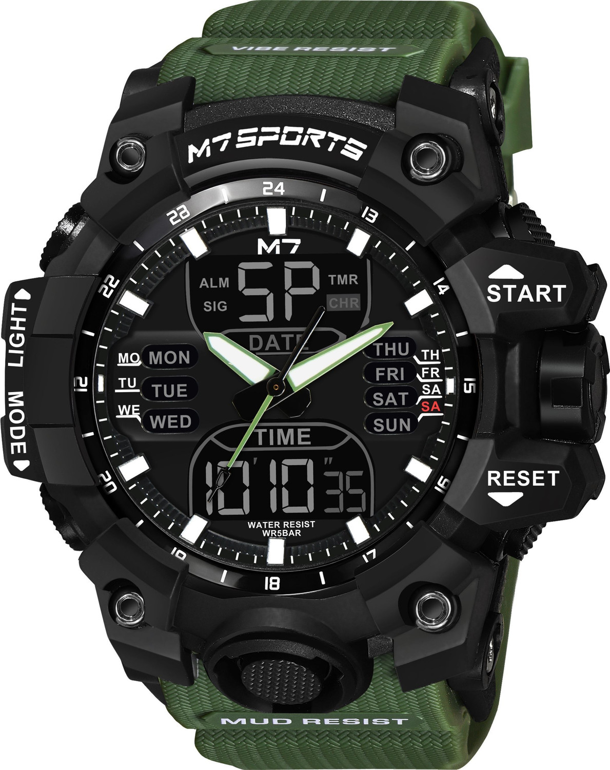 Image of M7 By Metronaut M7-8013 M7 Adventure Chrono Series Analog-Digital Watch - For Men