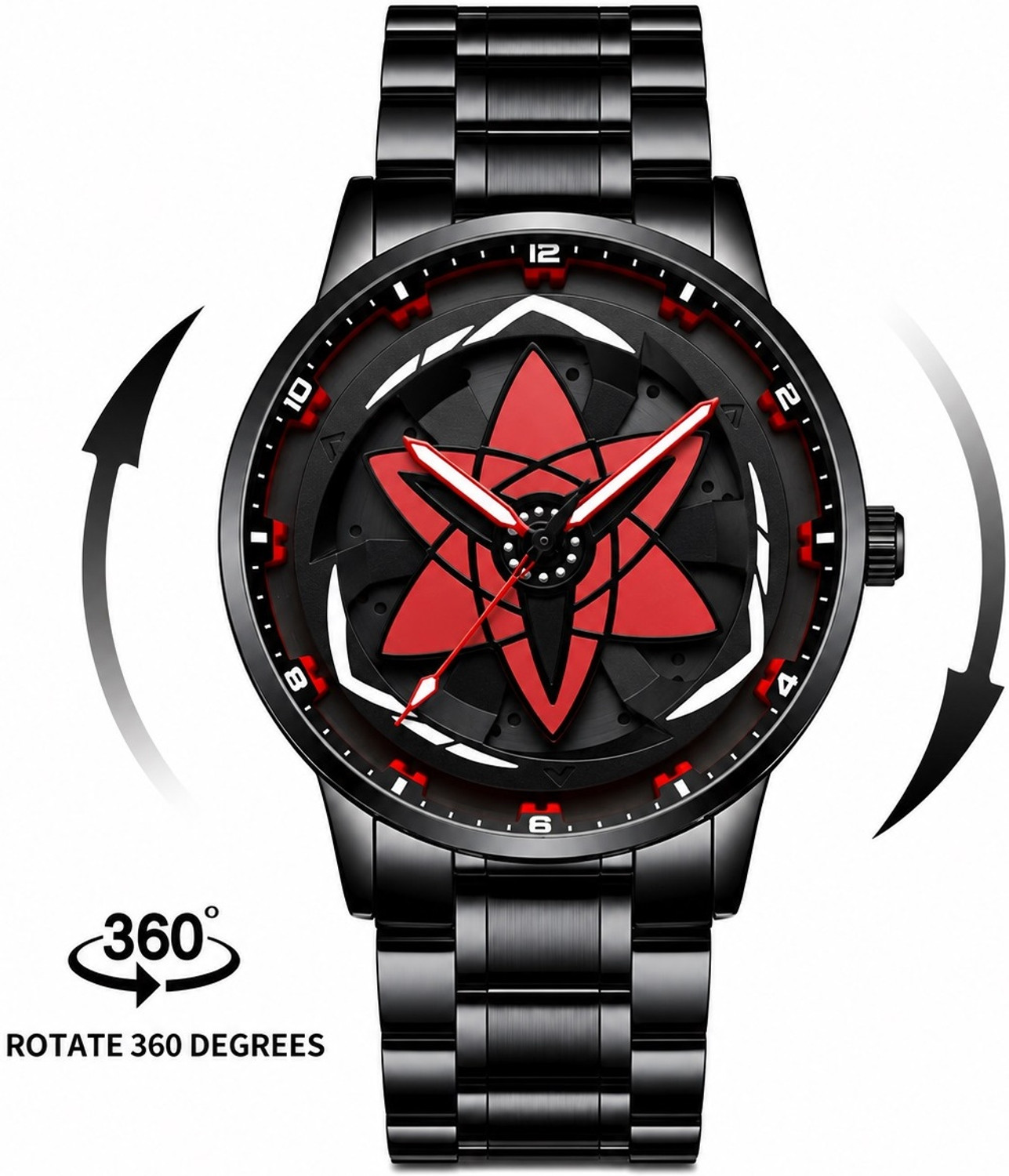 Image of MIVAAN Wheel Dial 360 Rotating Casual Analog Watch - For Men