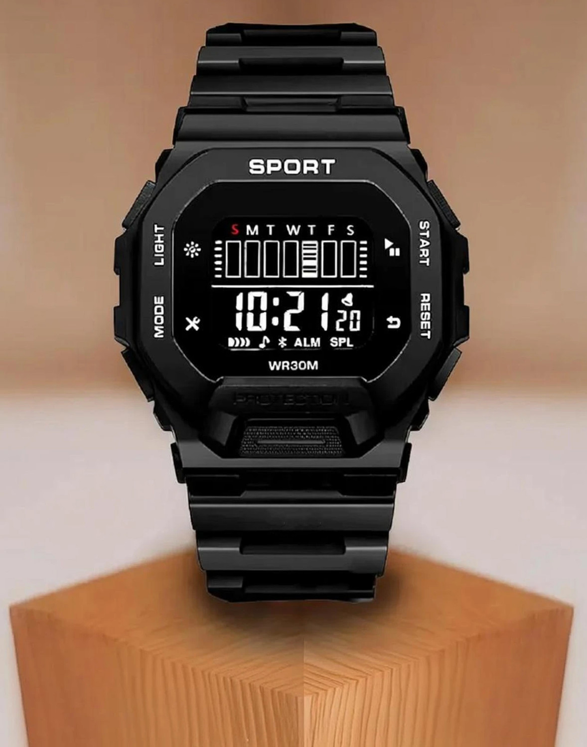 Image of Good Friend NEW SERIES SPORT DIGITAL MULTI-FUNCTION & MULTI-LIGHT Digital Watch - For Boys SILICON STRAP SQUARE DIAL LIGHT WEIGHT