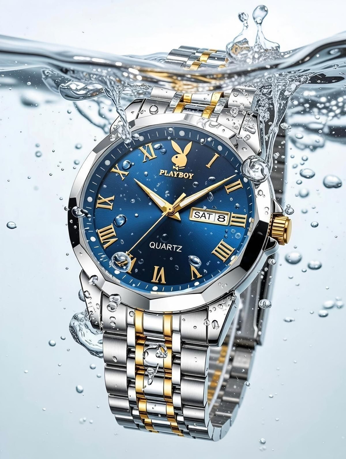 Image of PLAYBOY 3502 Luxury Business Casual Analog Watch - For Men