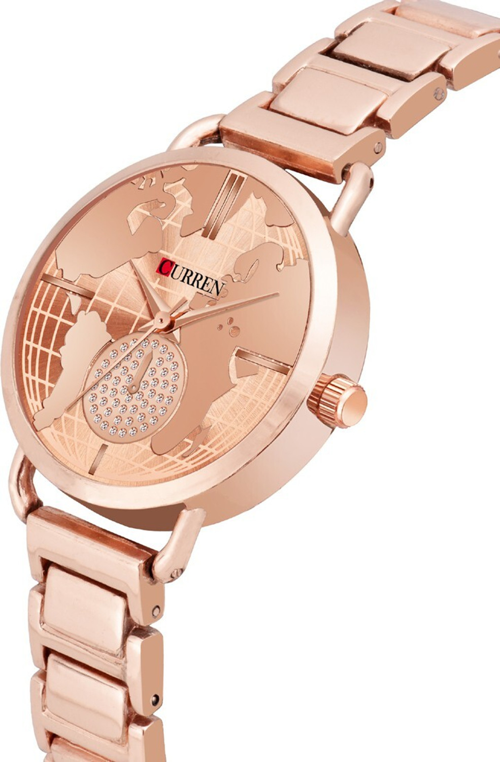 Image of Curren 3853 Fashion Casual Stainless Steel Watches Quartz Wristwatch Ladies Gifts Analog Watch - For Women