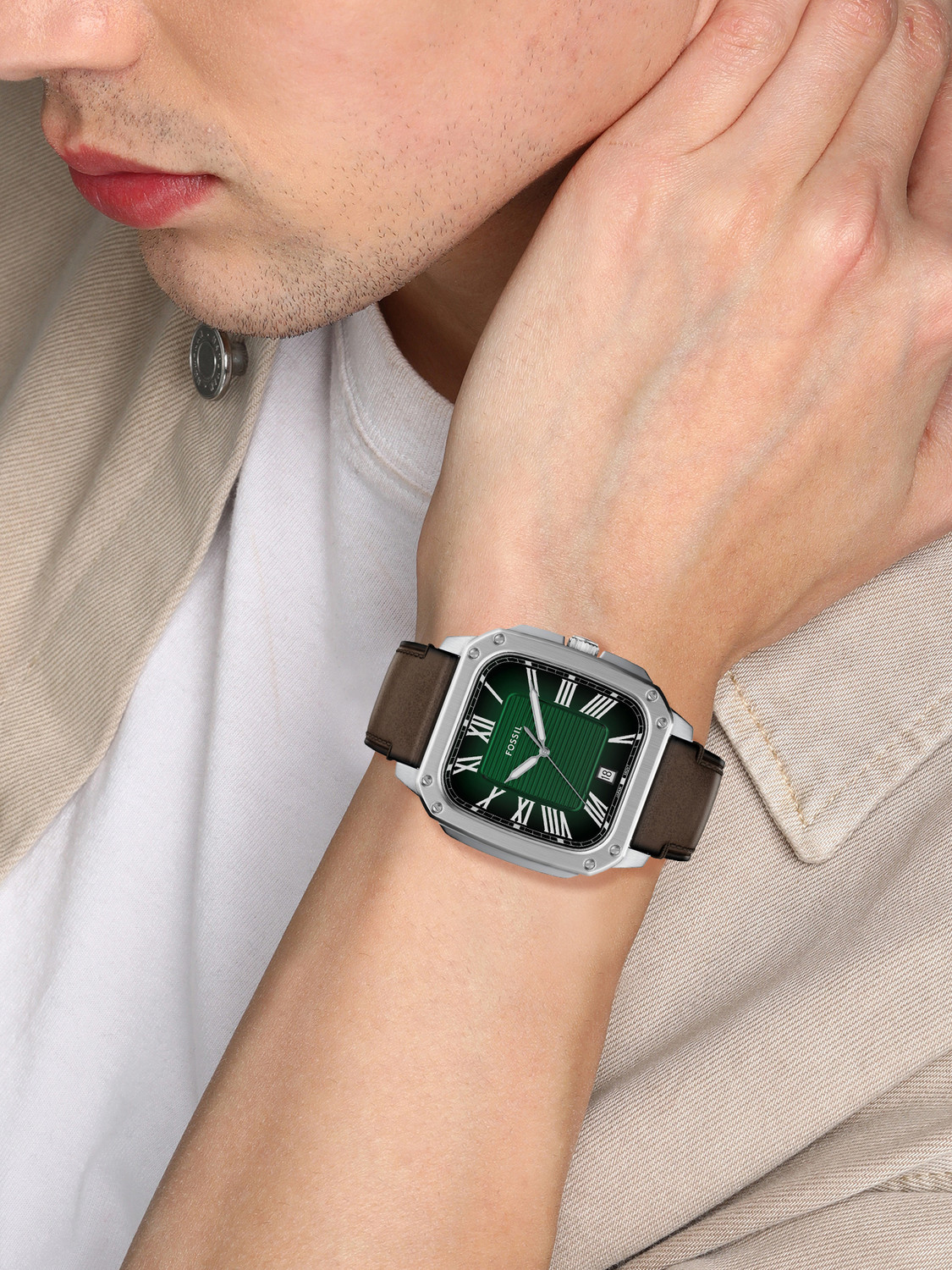 Image of FOSSIL Crosby Crosby Analog Watch - For Men
