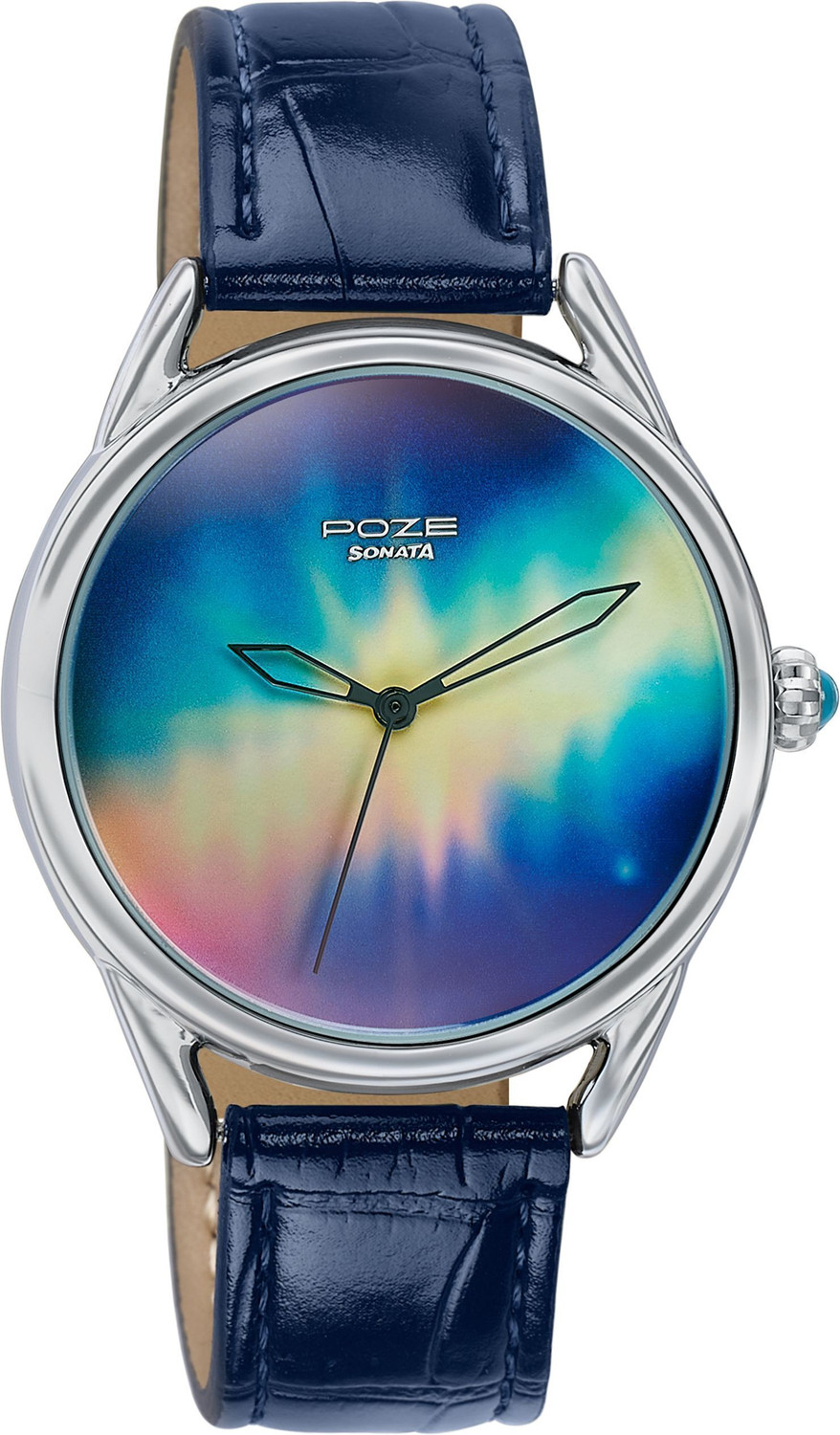 Image of SONATA Poze 8 Sonata Northern Lights inspired Poze With Blue Dial Analog Watch - For Men & Women