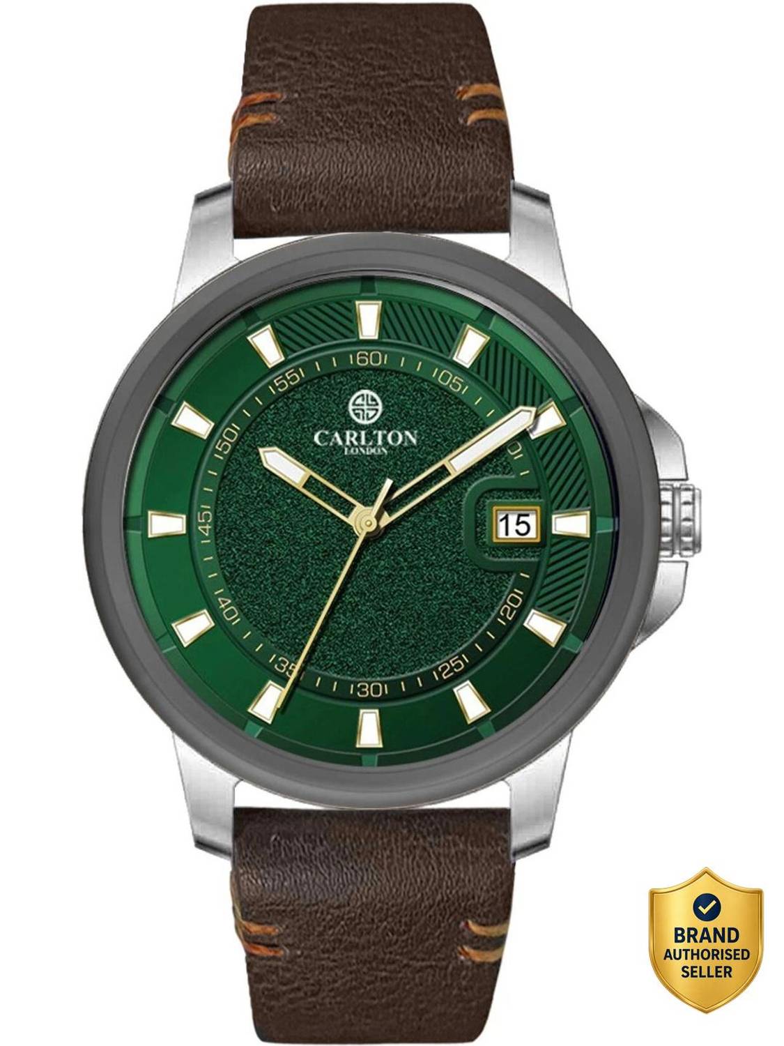 CARLTON LONDON CLLSGRN LUXURY BLACK ARABIC DIAL WRIST WATCH Analog Watch - For Men