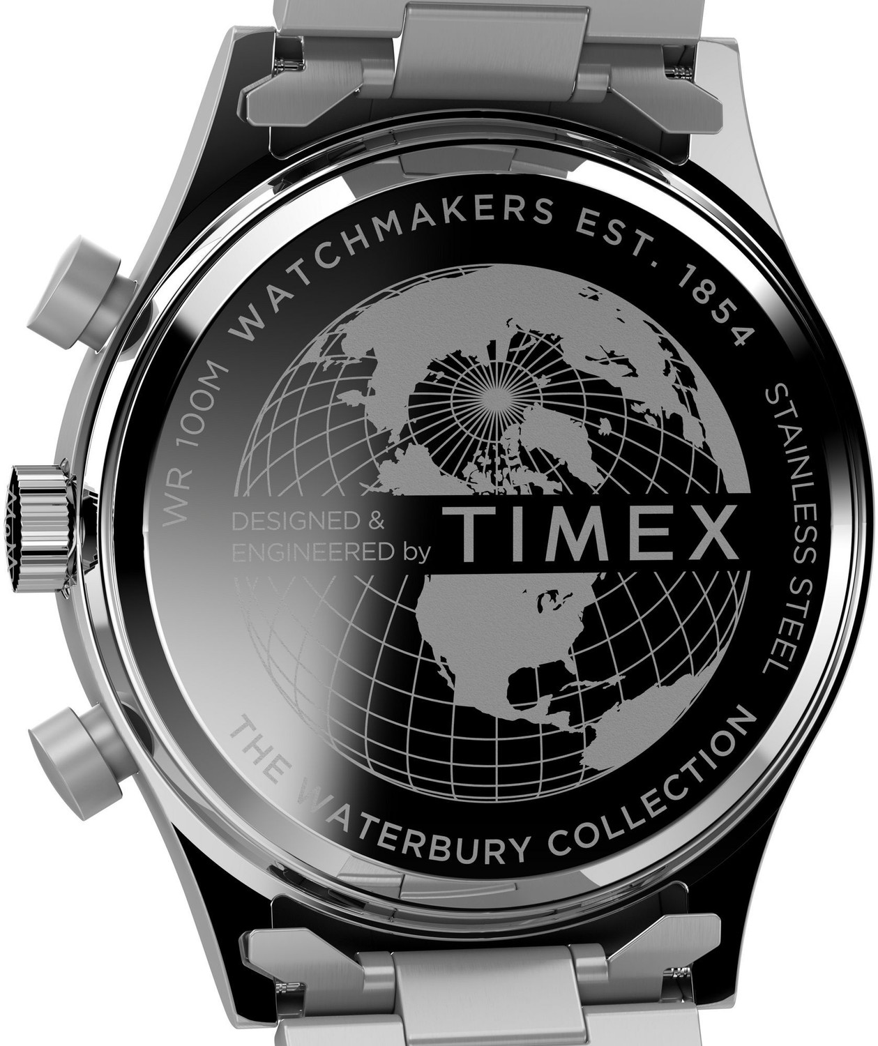 Image of TIMEX TW2W47800UJ Waterburry Round 43mm Black Dial Analog Watch - For Men
