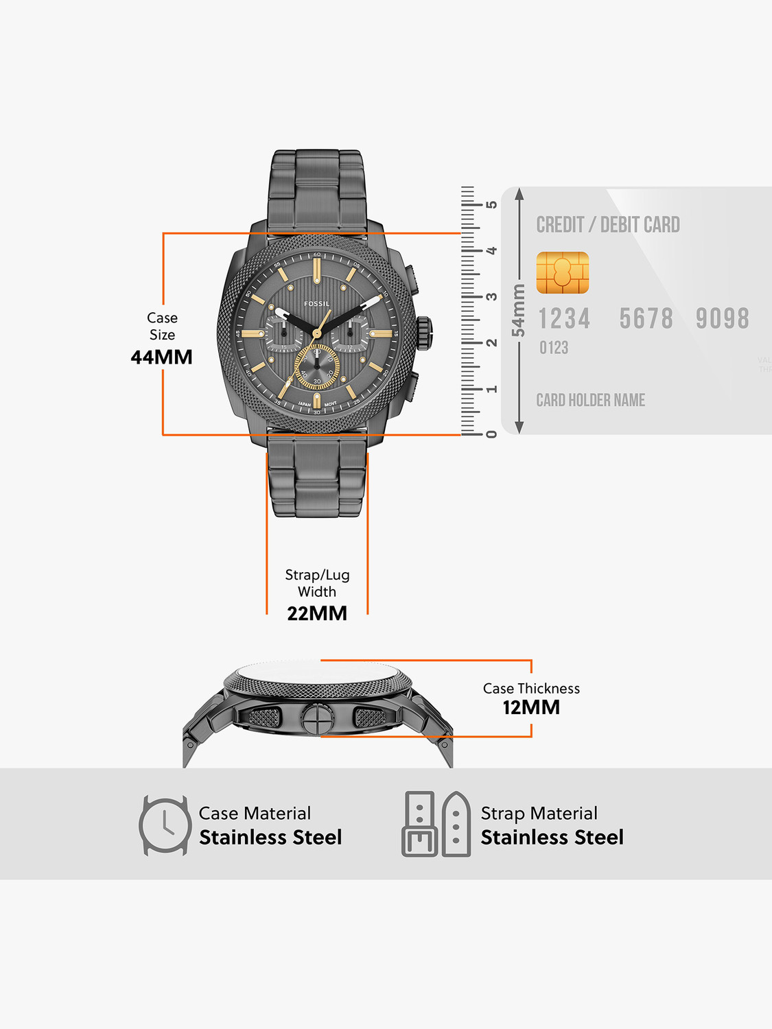 Image of FOSSIL Machine Machine Analog Watch - For Men