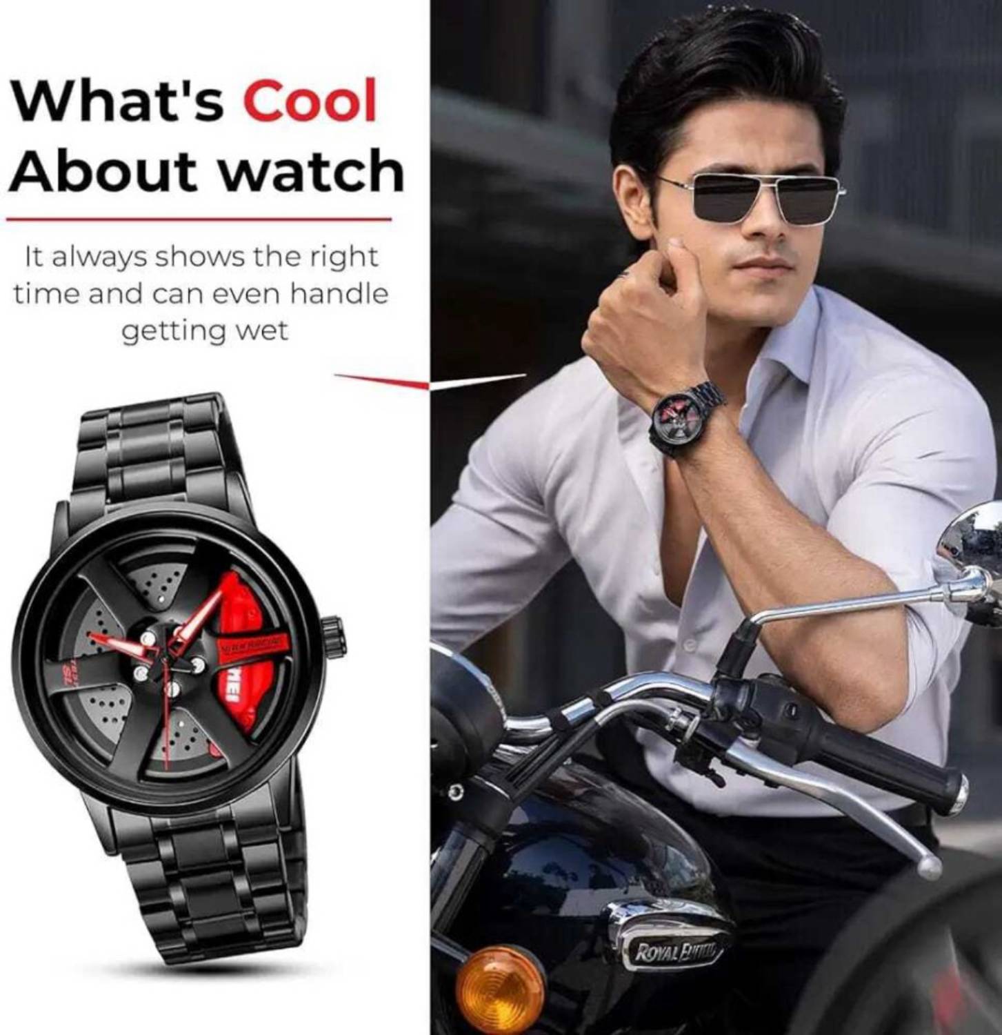 BLOBS Analog Watch - Men Red - Image 2