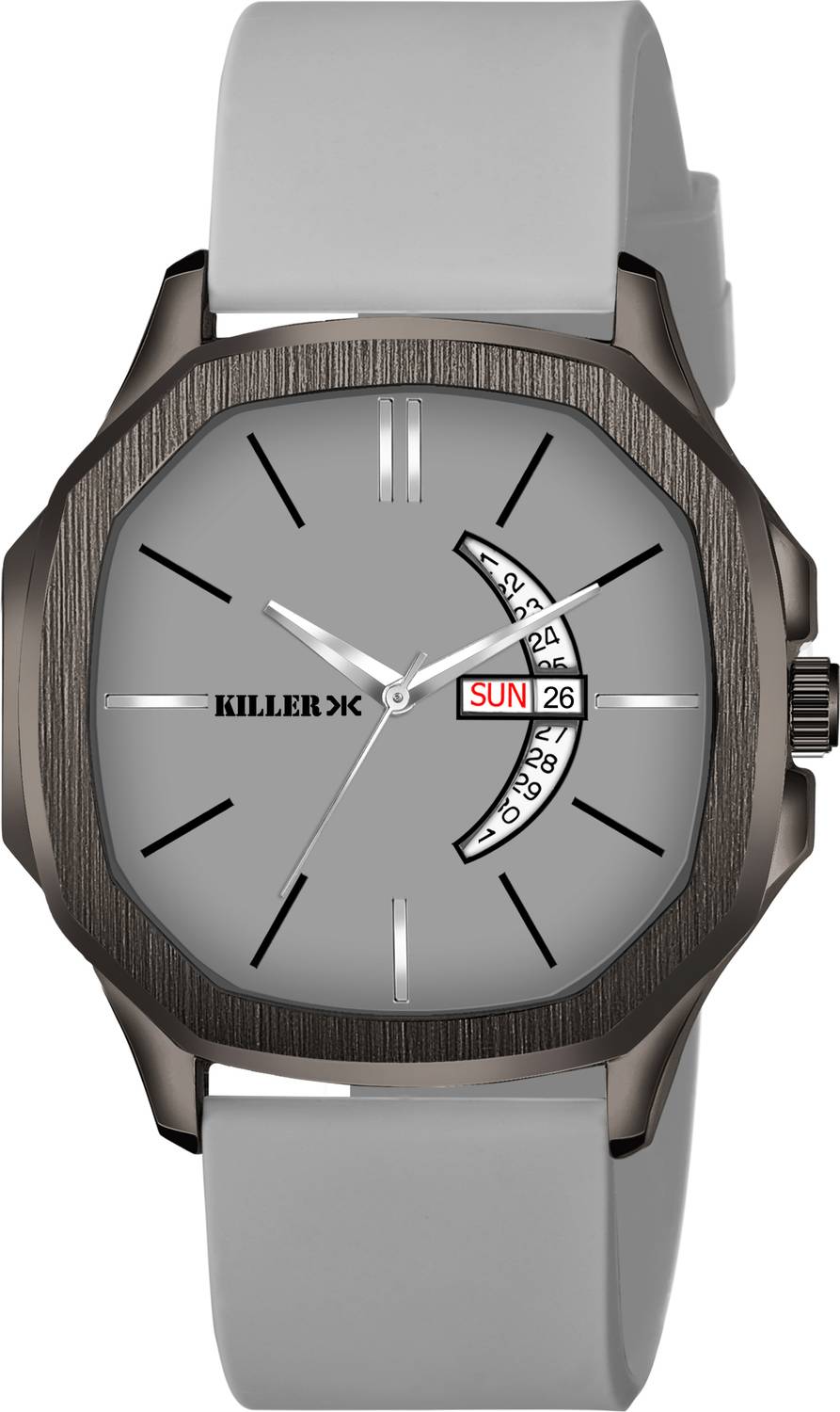 KILLER Hexa Gun Metal Analog Watch for Men - Image 4