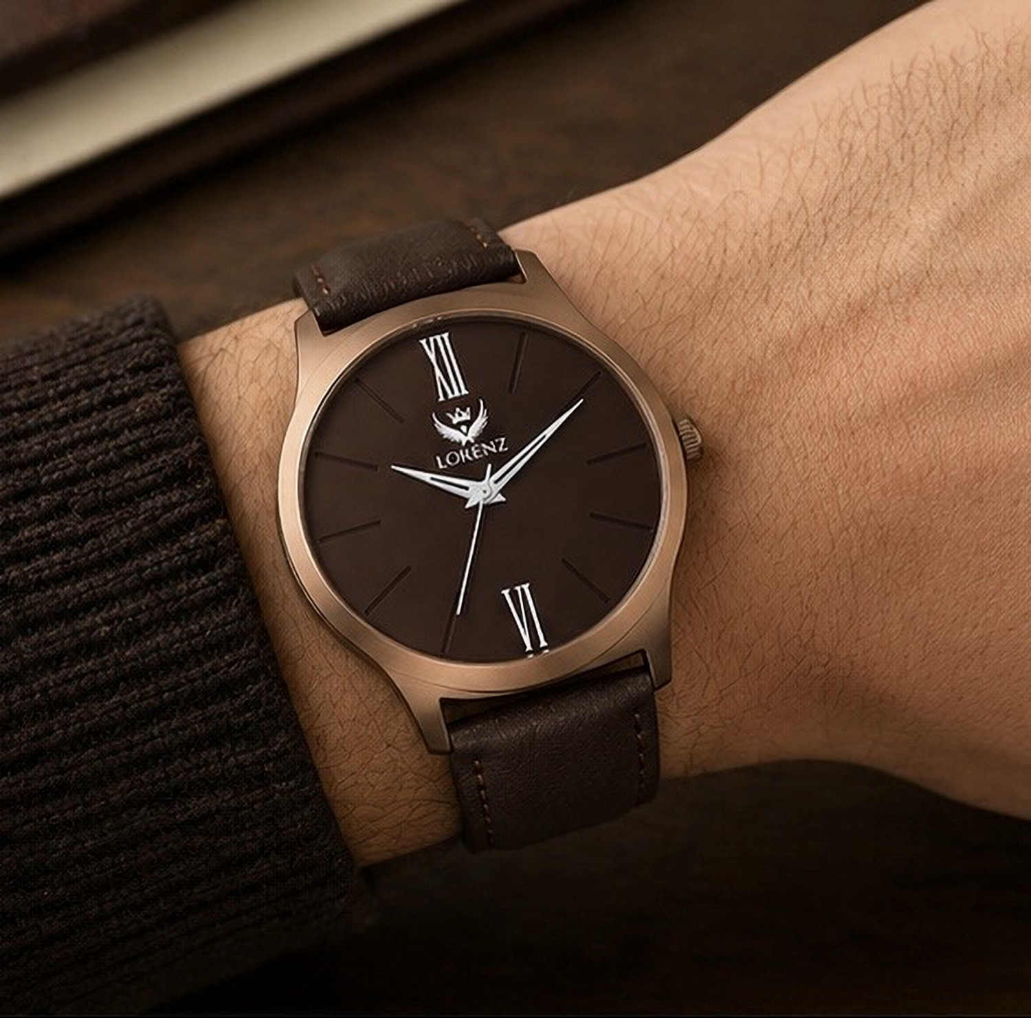 Image of Lorenz Brown Dial Boys Watch | Watch for Men- 2043W Analog Watch - For Men MK-2043W