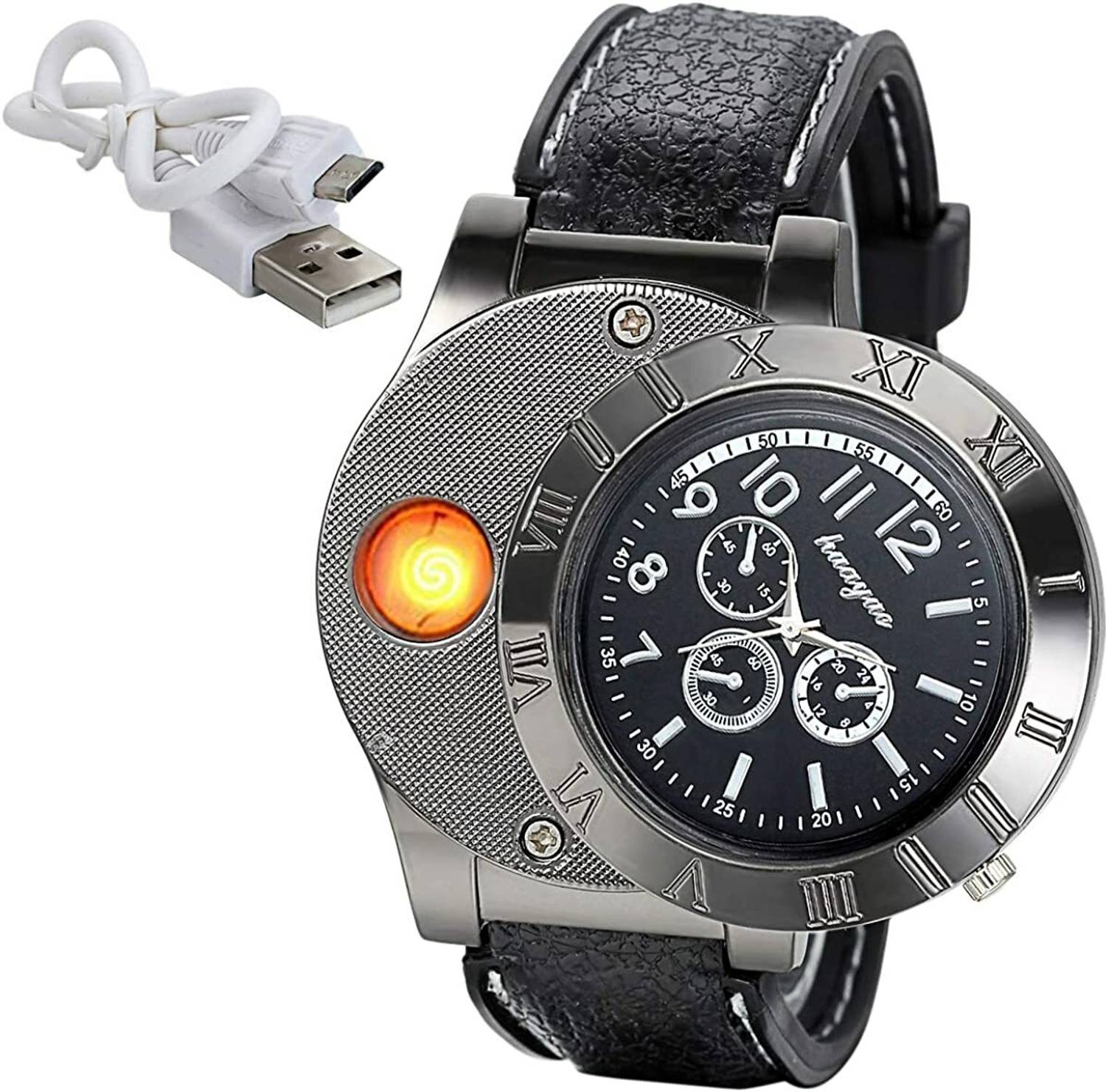 LionBolt USB Rechargeable Lighter Watch