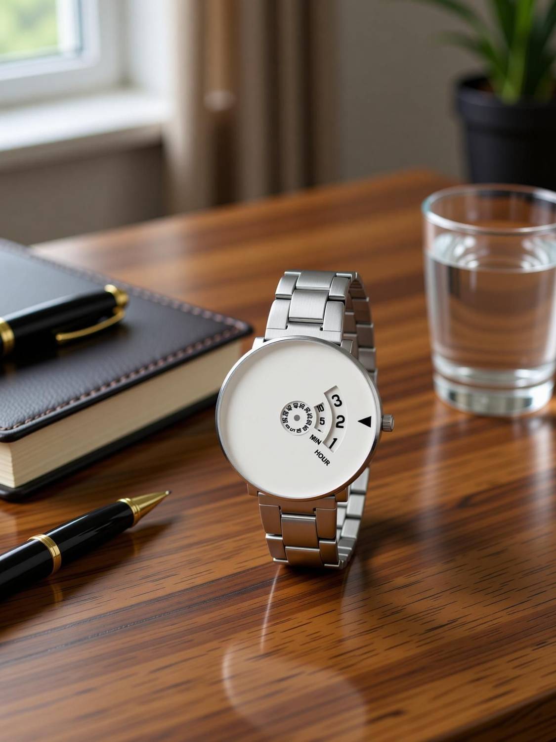 NIXEA 1302-AB PAIDU White Chain Strap Analog Watch - Image 2