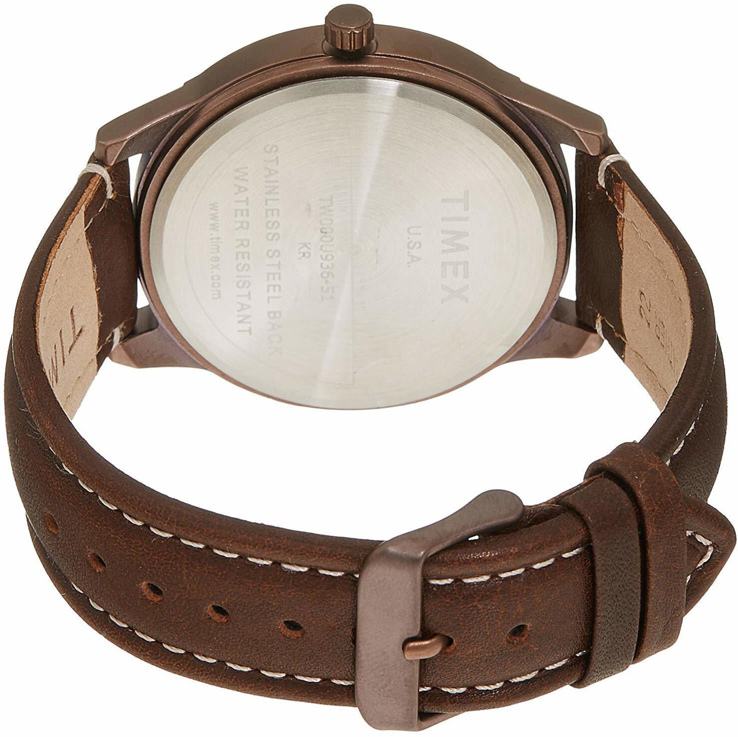 Image of TIMEX Timex Brown Round Dial TW000U936 Analog Watch - For Men