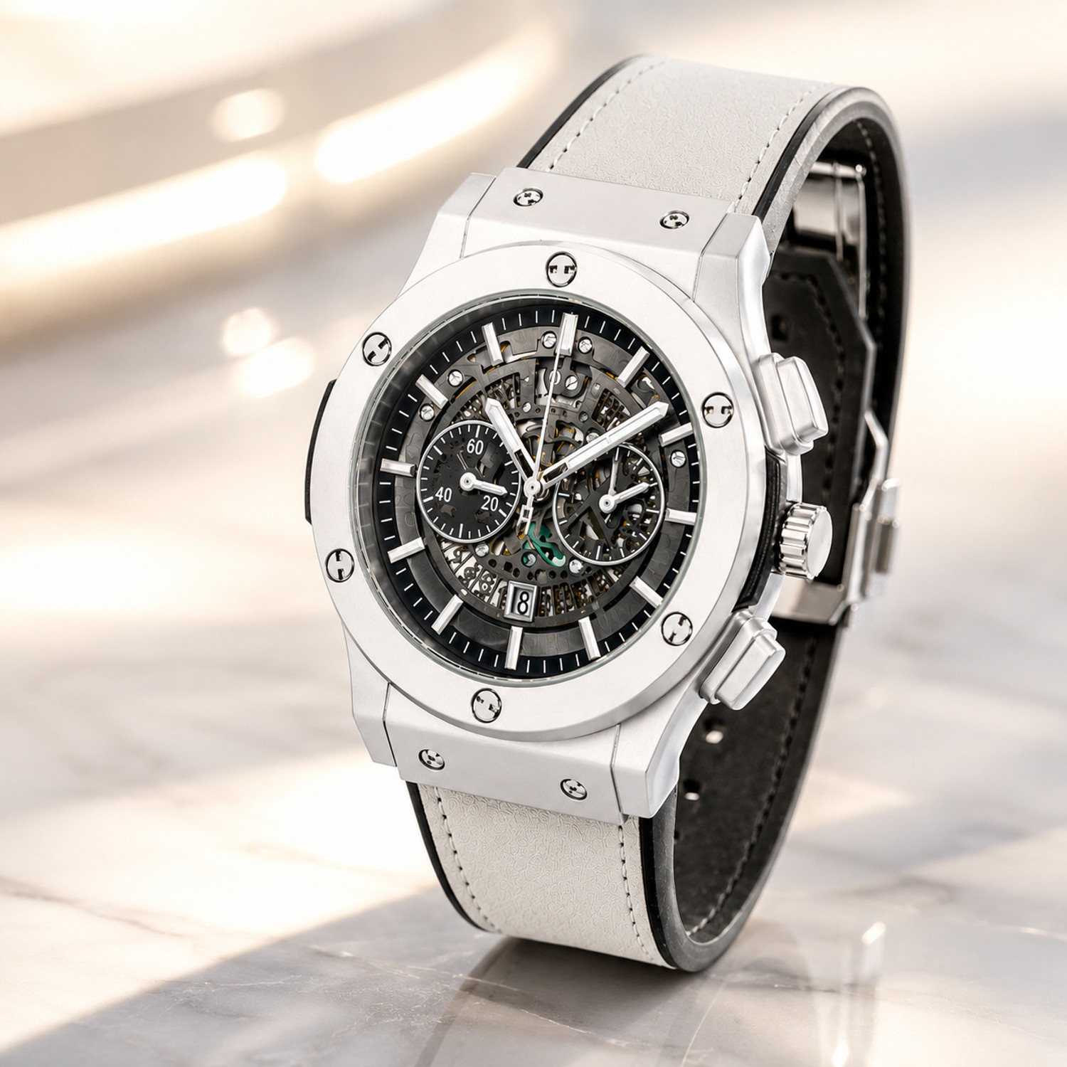 Image of italigs Italigs Premium Skeleton Dial Stainless Steel Luxury Men Watch Analog Watch - For Men