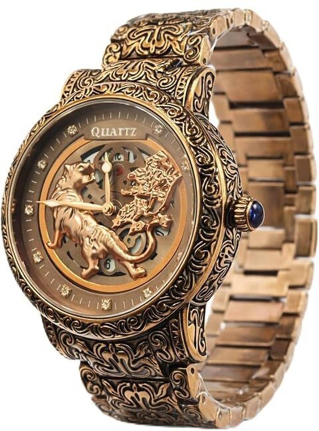FOREST Men's Coffee Color Analog Watch - Image 1