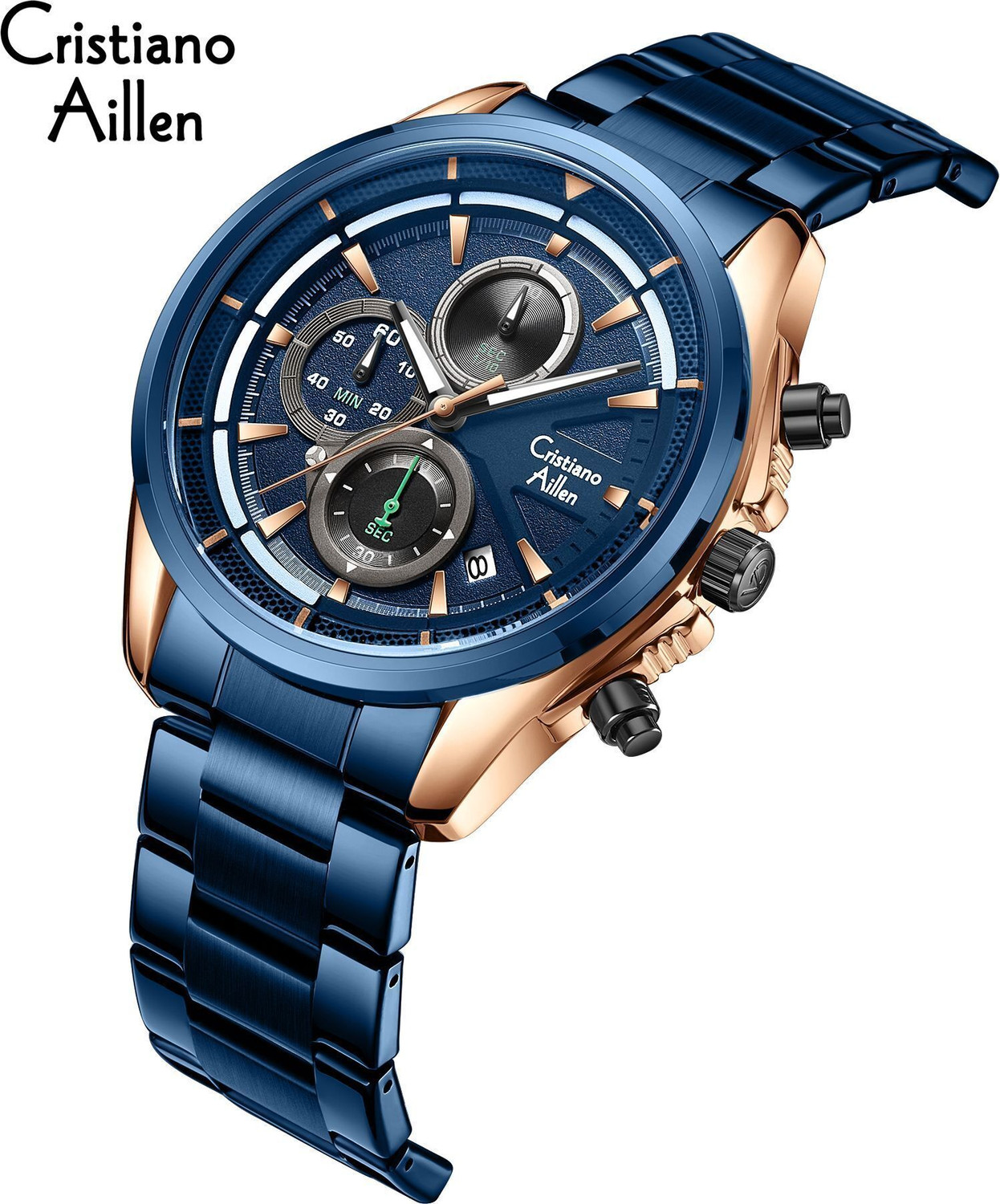 Image of Cristiano Aillen CA-8890 Luxury Classic Waterproof Analog Watch - CA-8890 Analog Watch - For Men
