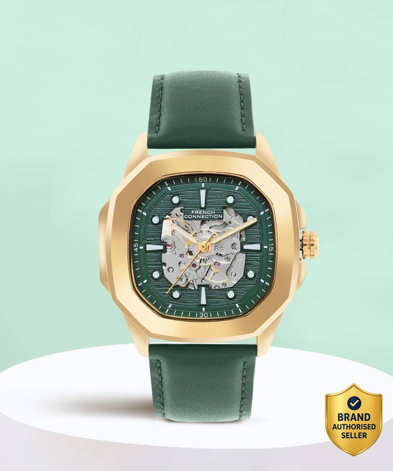 French Connection FCA13NL Automatic Watch Men Green - Image 1