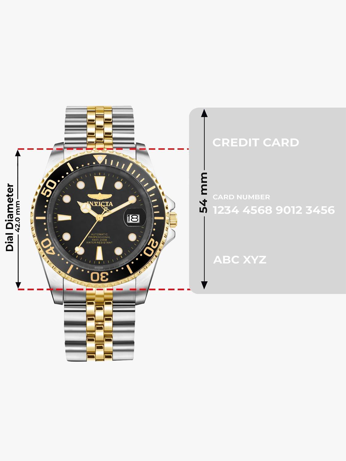 INVICTA 30094 Pro Diver Automatic Black Dial Watch - Image 4