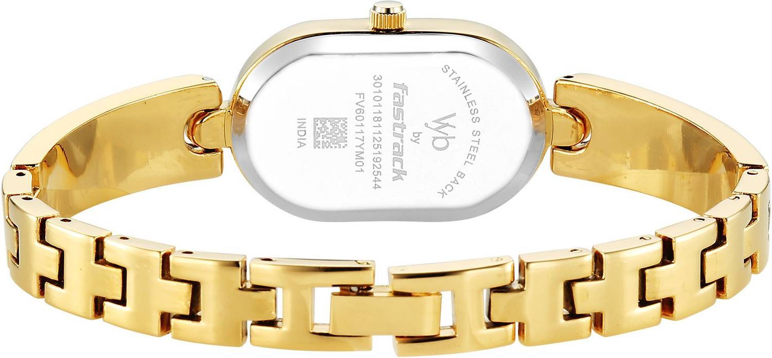 Fastrack Vyb Diva Fastrack Vyb Diva Quartz Ivory Dial Gold 