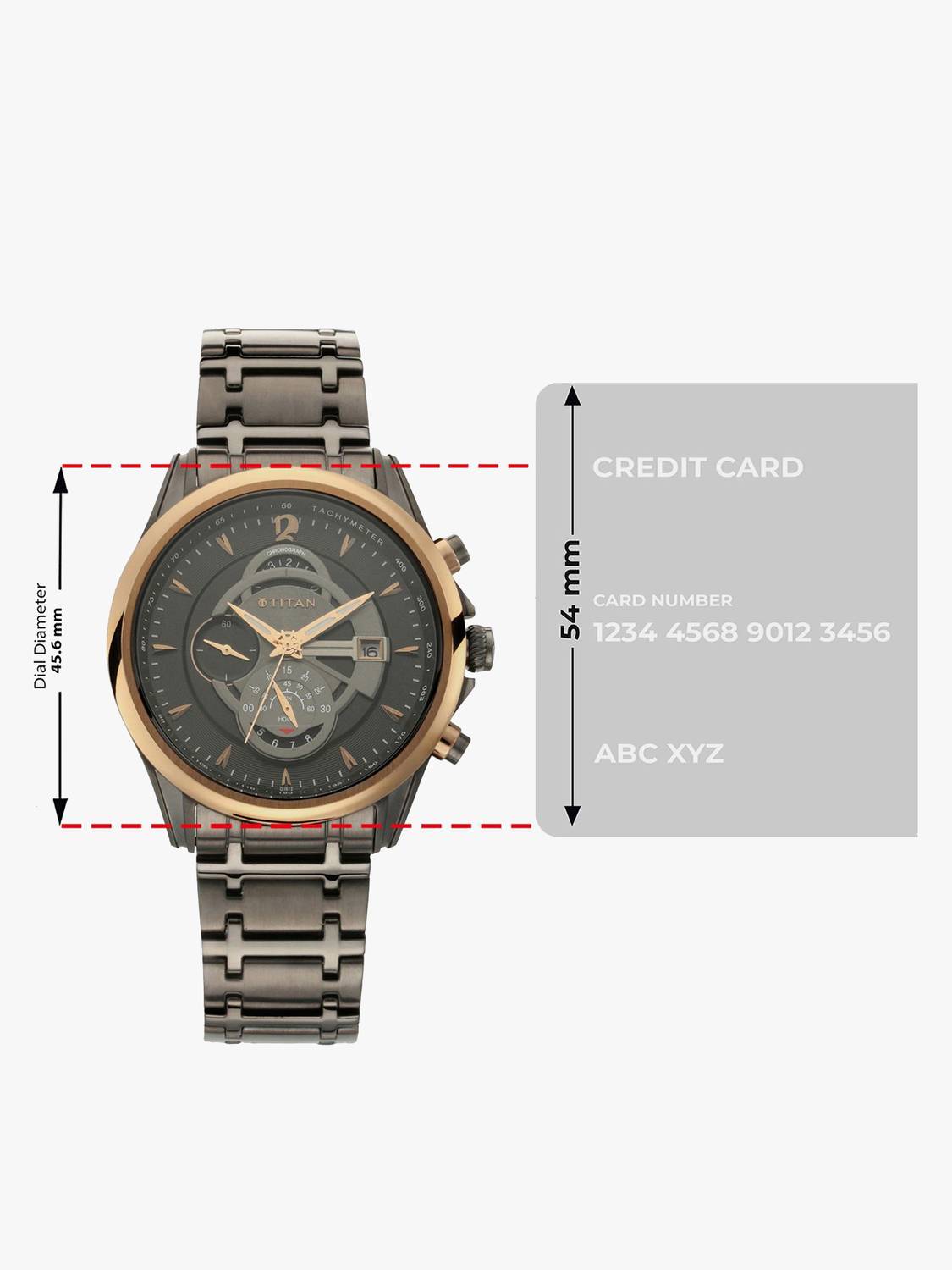 Titan Maritime Chronograph Anthracite Dial Watch - Image 4
