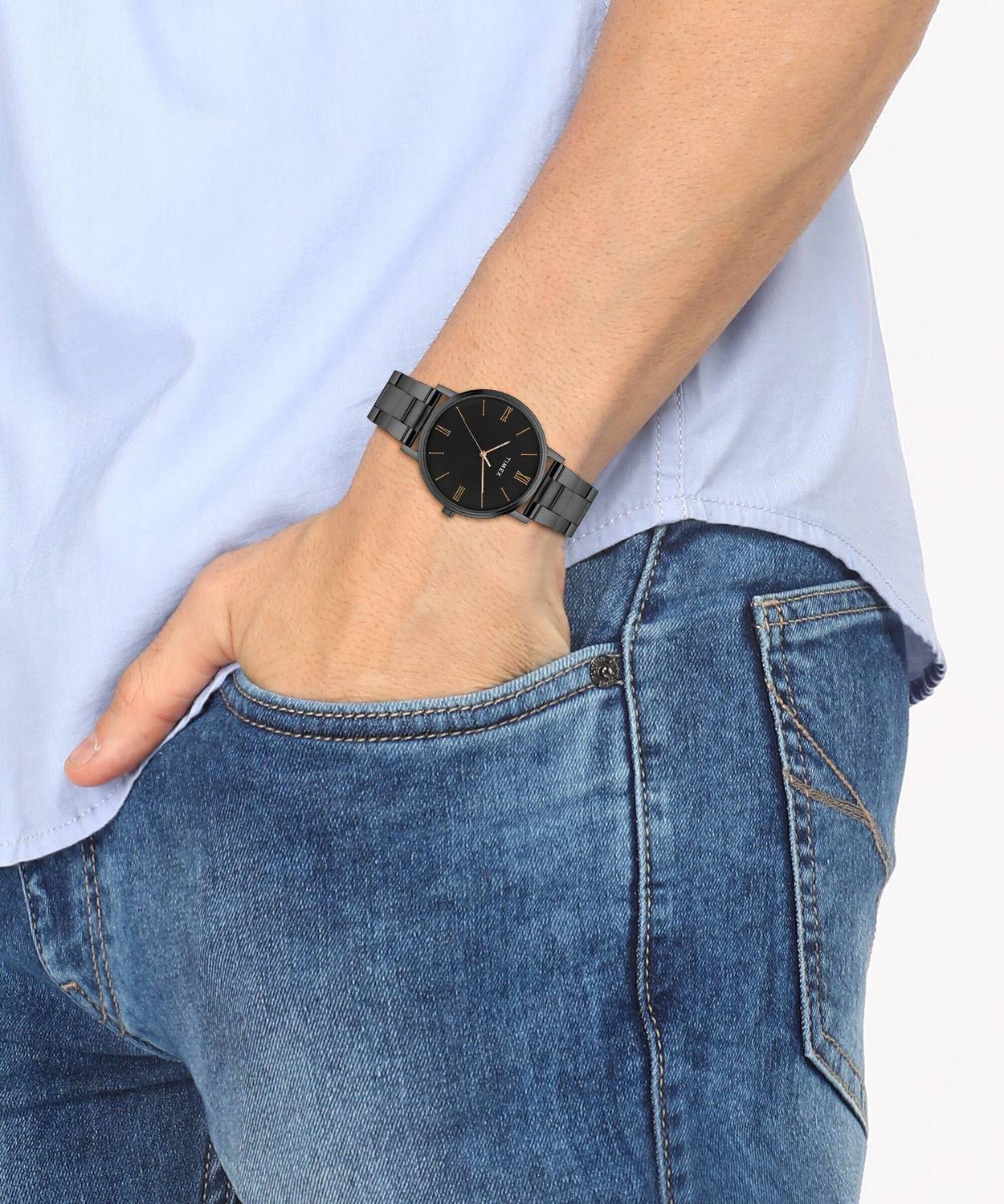 TIMEX Black Dial Analog Watch - For Men - Image 3