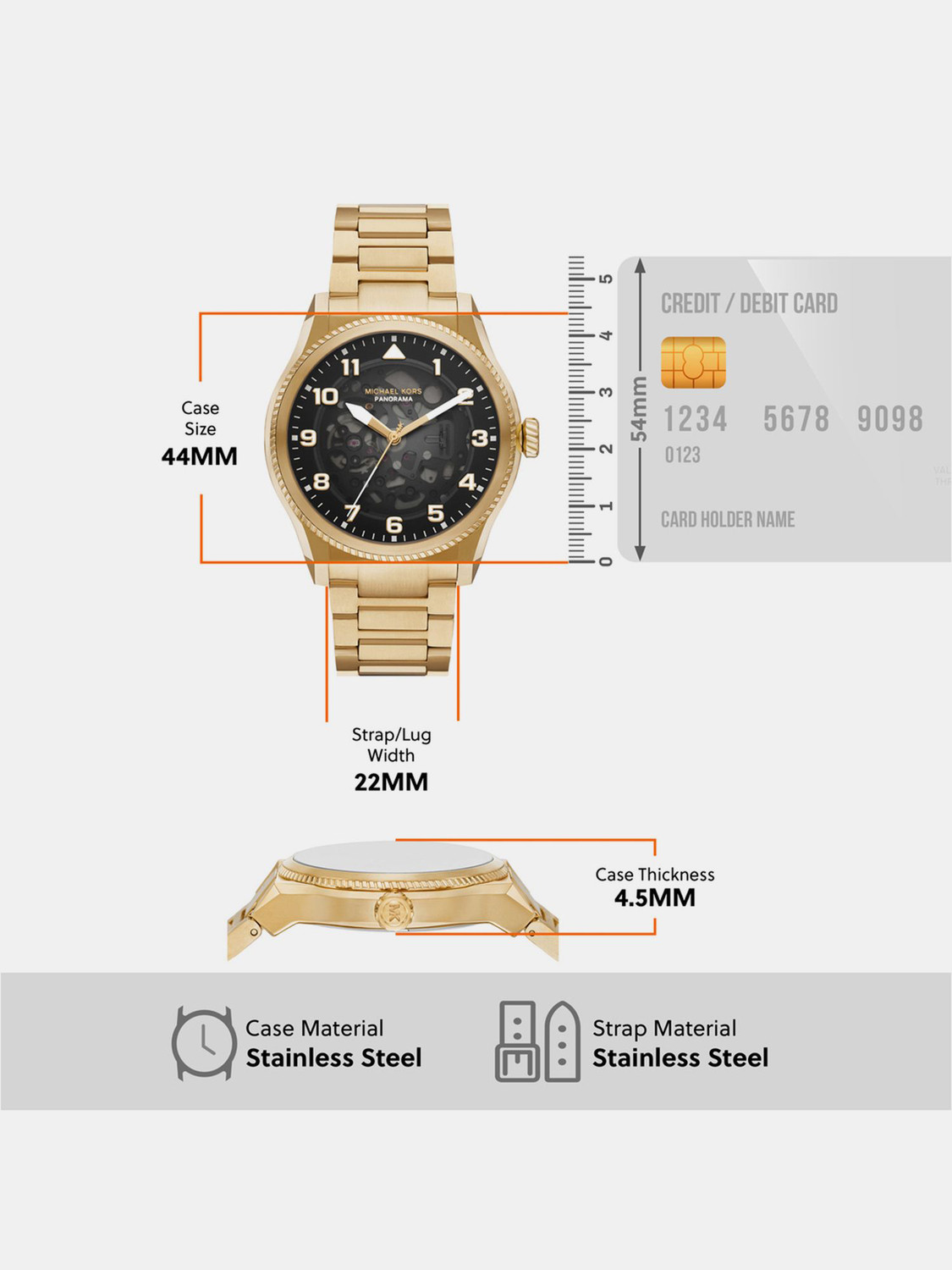 Image of MICHAEL KORS Panorama Panorama Analog Watch - For Men