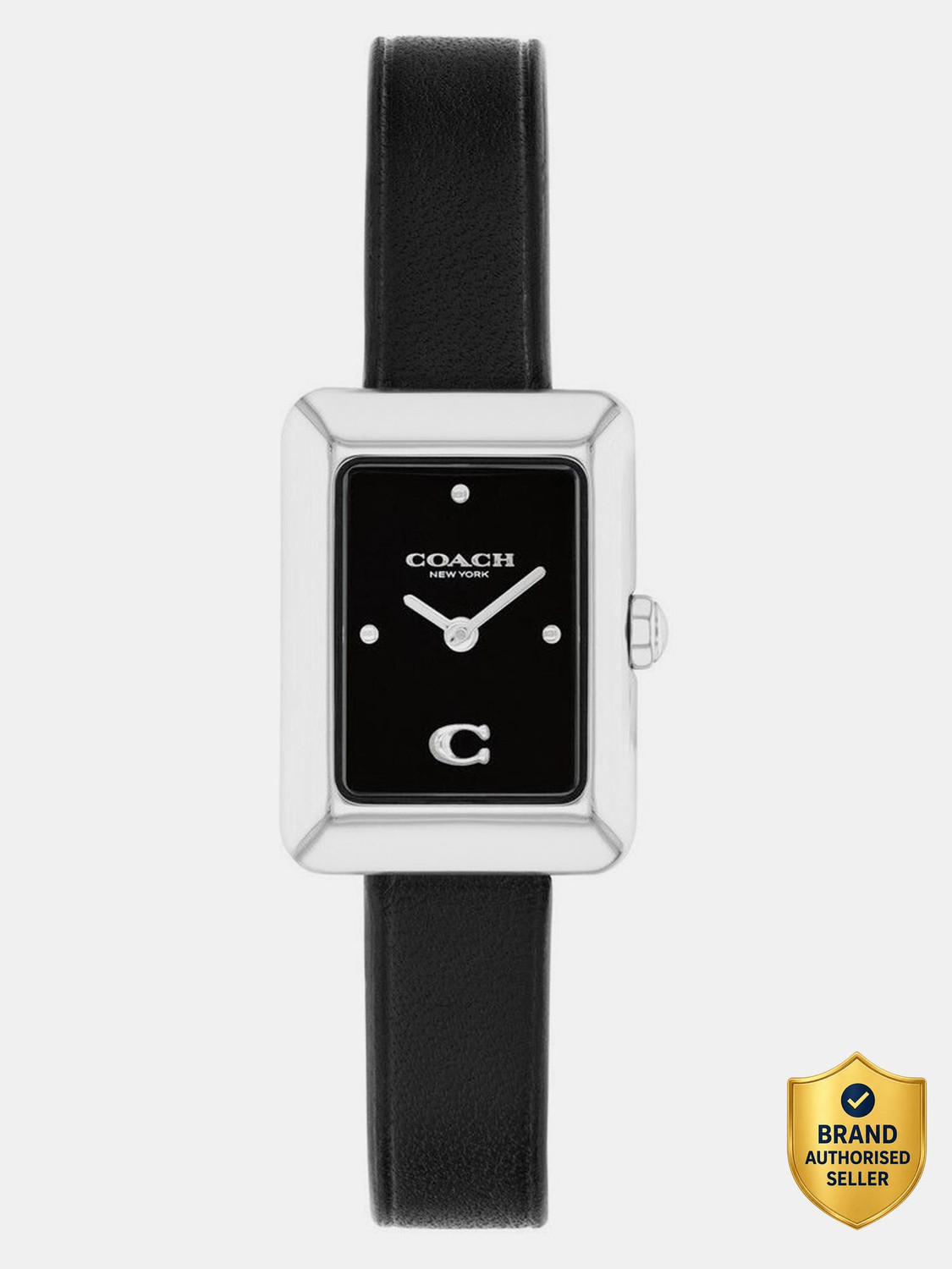 Image of COACH MARA Coach Mara Qtz Basic Mini Black Rectangle Dial Women's Watch - 14504583 Analog Watch - For Women