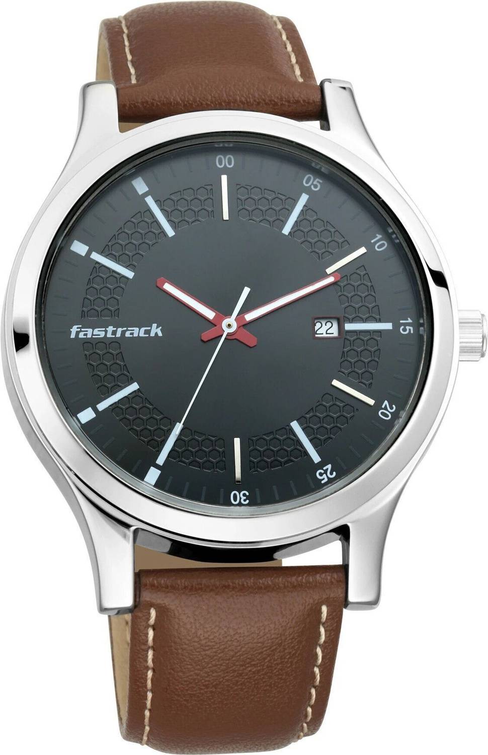Fastrack 3240SL02 Black Dial Brown Leather Men's Watch - Image 5