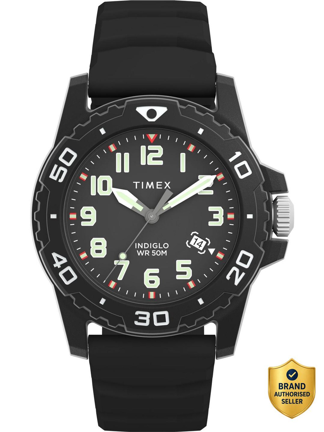 TIMEX Main Street Round 42mm Black Dial Analog Watch  - For Men
