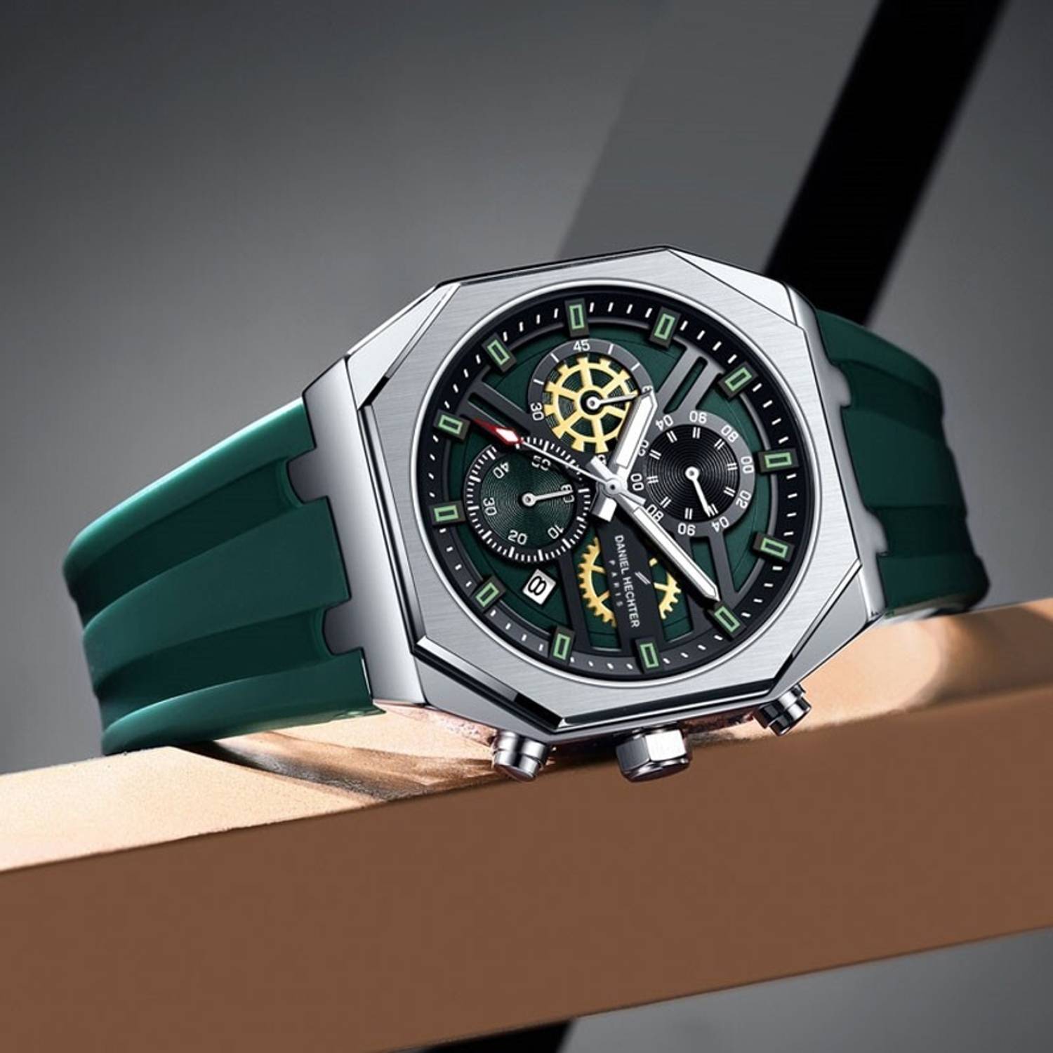 Daniel Hechter DHM1007 Green Dial Men's Watch - Image 2