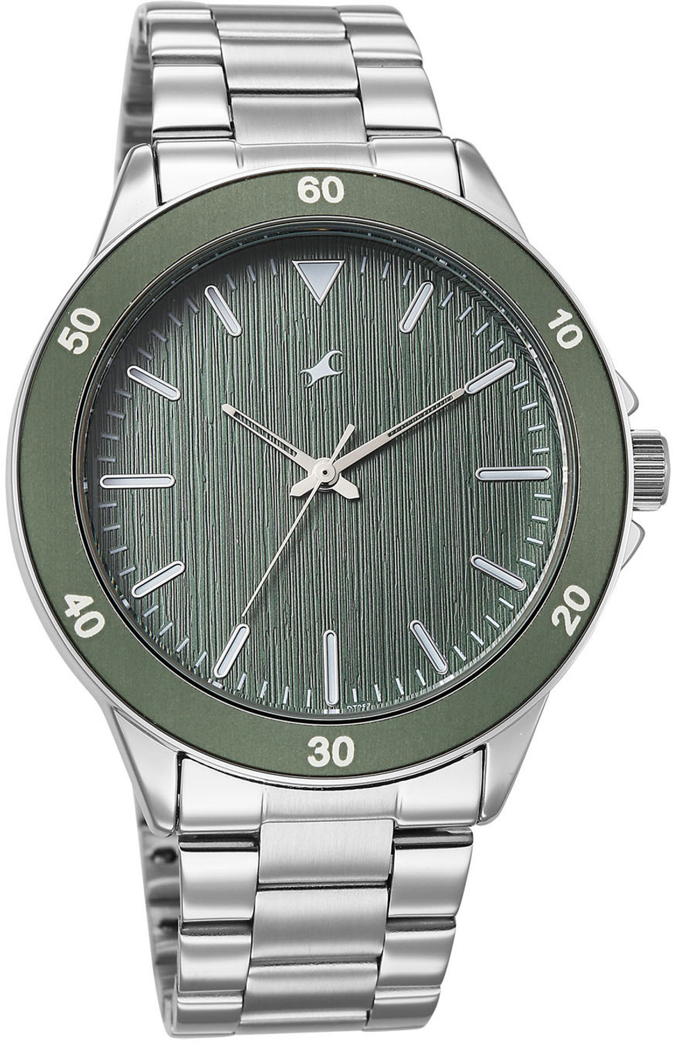 Image of Fastrack Stunners X Fastrack Stunners X Quartz Green Dial Steel Stainless steel Strap Analog Watch - For Men