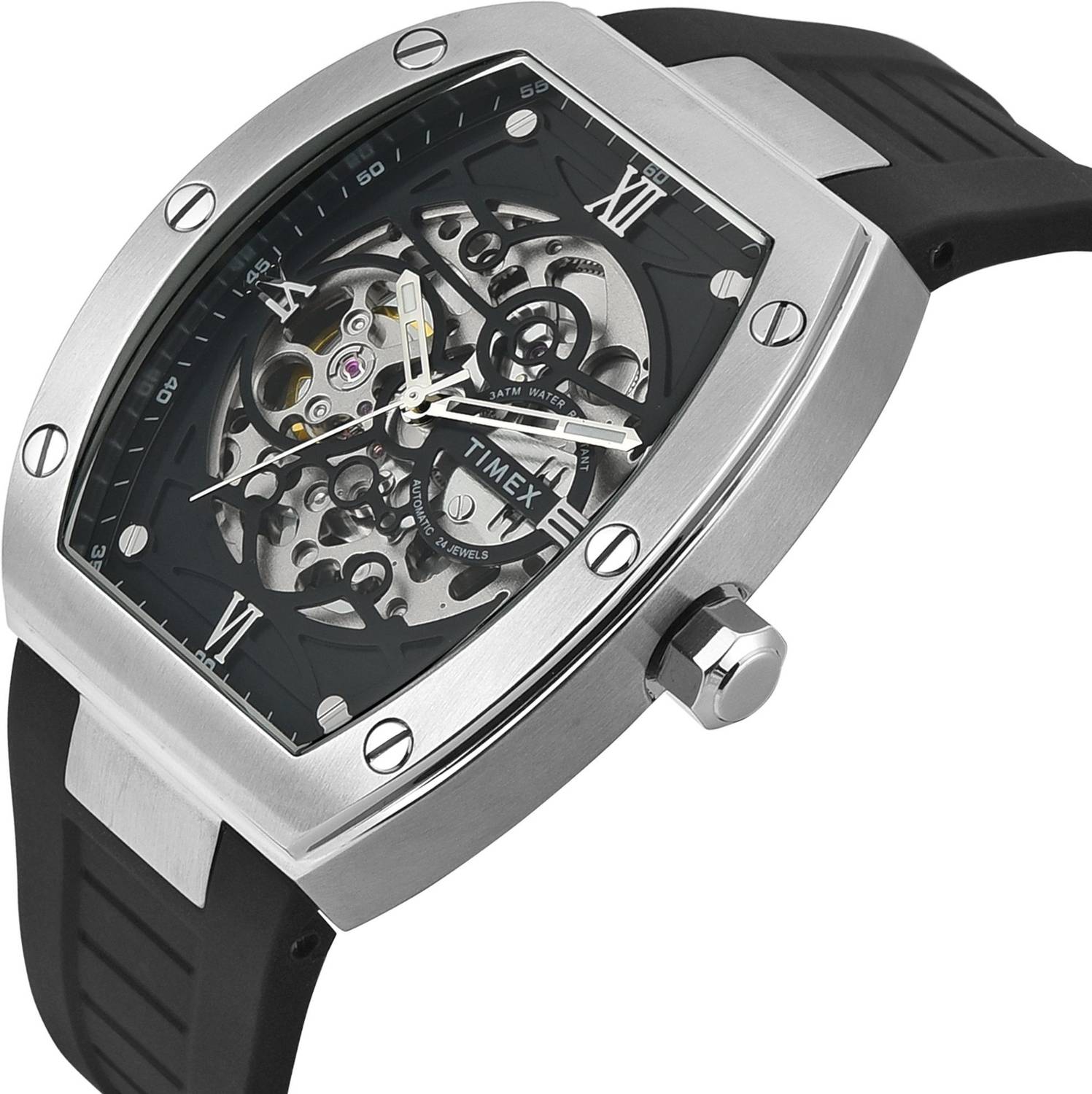 TIMEX Automatic Black Dial Analog Watch for Men - Image 2
