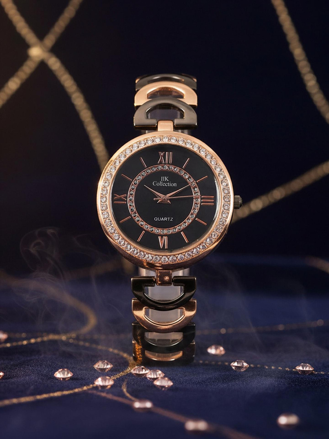 IIK Collection IIK-3101W Watches for Women Black Dial with Black Bracelet Strap Analog Watch - For Women Analog Watch  - For Women